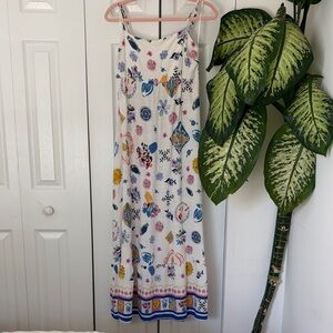 Colorful Floral Patterned Maxi Dress